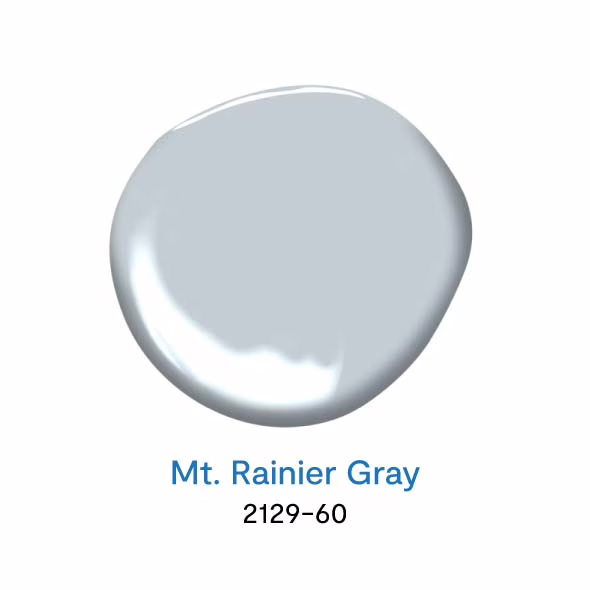 Mt. Rainier Gray 2129-60 สีทาบ้านสีฟ้า สีฟ้ายอดนิยม จาก Benjamin Moore