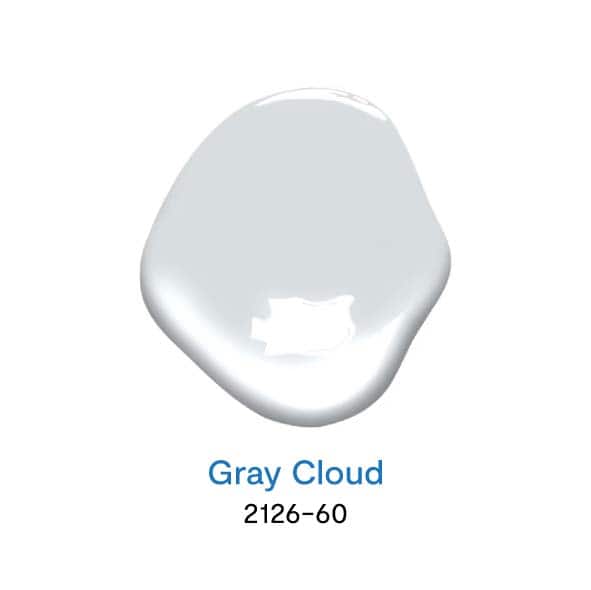 Gray Cloud 2126-60 สีเทายอดนิยม จาก Benjamin Moore