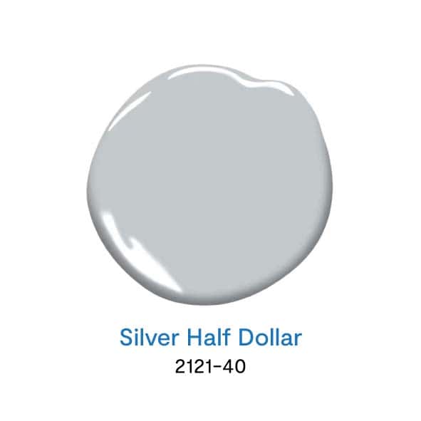 Silver Half Dollar 2121-40 สีเทายอดนิยม จาก Benjamin Moore