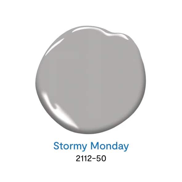 Stormy Monday 2112-50 สีเทายอดนิยม จาก Benjamin Moore