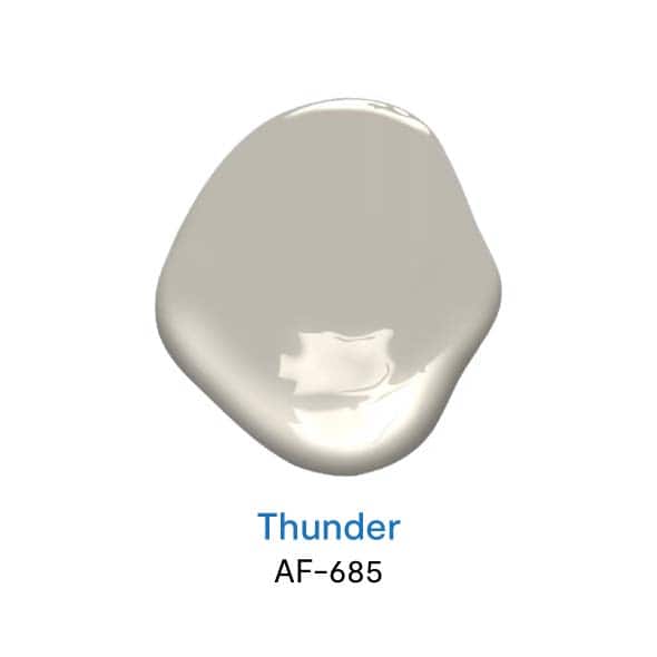 Thunder AF-685 สีเทายอดนิยม จาก Benjamin Moore