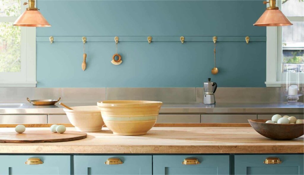 รวมเฉดสีทาห้องครัวสวย จาก Benjamin Moore