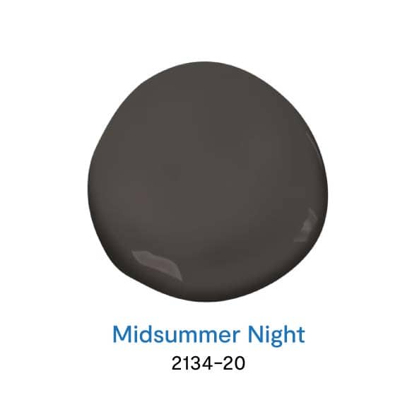 Midsummer Night 2134-20 สีดำยอดนิยม จาก Benjamin Moore