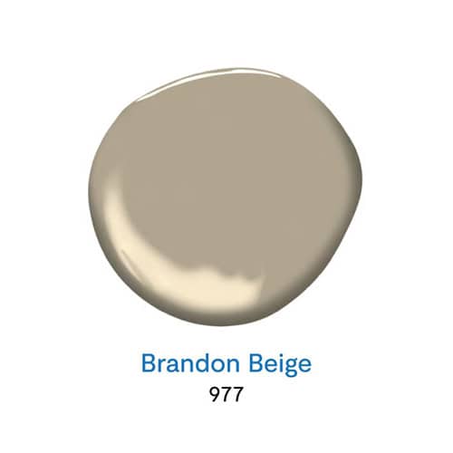 Brandon Beige 977 สีน้ำตาลเทายอดนิยม จาก Benjamin Moore