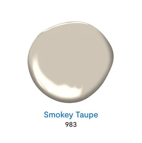 Smokey Taupe 983 สีน้ำตาลเทายอดนิยม จาก Benjamin Moore