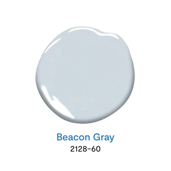 Becon Gray 2128-60 สีทาบ้านสีพาสเทล จาก Benjamin Moore