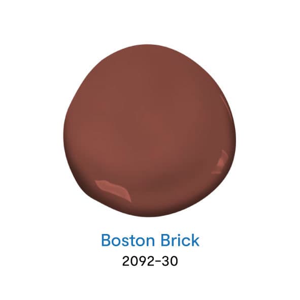 Boston Brick 2092-30 สีทาบ้านสีแดงยอดนิยม จาก Benjamin Moore