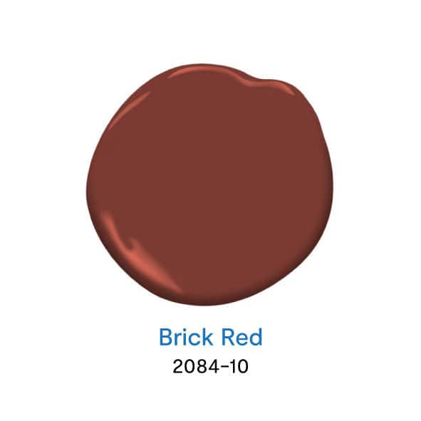 Brick Red 2084-10 สีทาบ้านสีแดงยอดนิยม จาก Benjamin Moore