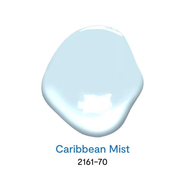 Caribbean Mist 2161-70 สีทาบ้านสีพาสเทล จาก Benjamin Moore