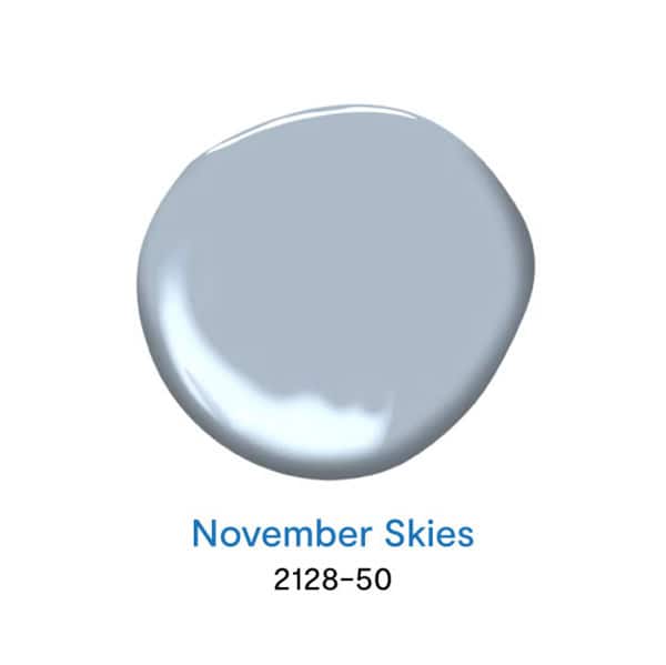November Skies 2128-50 สีทาบ้านสีพาสเทล จาก Benjamin Moore