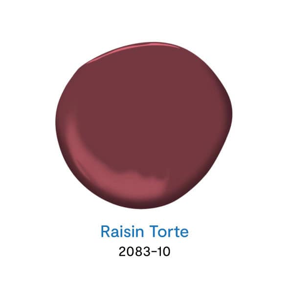 Raisin Torte 2083-10 สีทาบ้านสีแดงยอดนิยม จาก Benjamin Moore