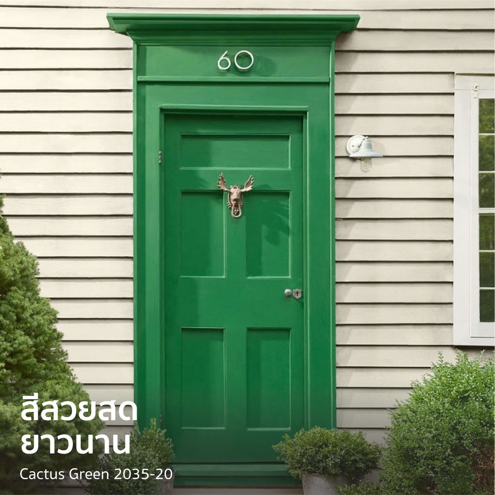 เลือกสีทาประตูหน้าบ้านที่สีสวยสด ไม่ซีดจางง่าย ด้วยสีทาประตูรุ่น Aura Grand Entrace จาก Benjamin Moore